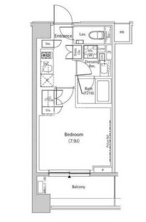 ザ・パークハビオ目黒プレイスの物件間取画像